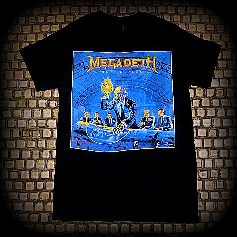 Megadeth-‏ Rust In Peace - Two Sided Printed T-Shirt